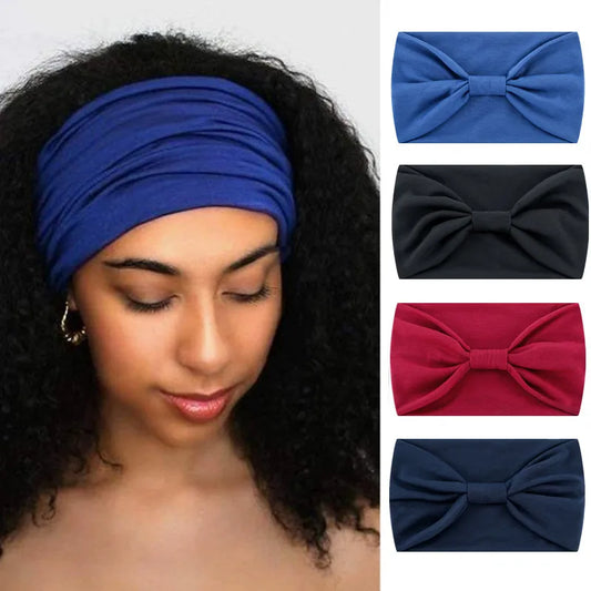 Fashion Solid Color Cloth Hair Band 1 Piece