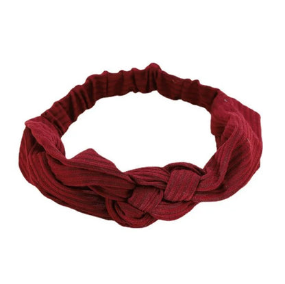 Fashion Solid Color Cloth Hair Band