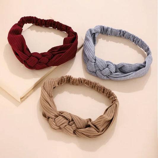 Fashion Solid Color Cloth Hair Band