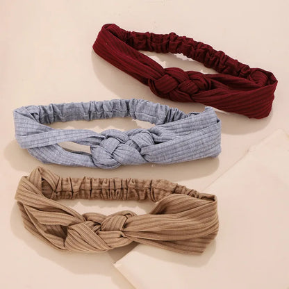 Fashion Solid Color Cloth Hair Band