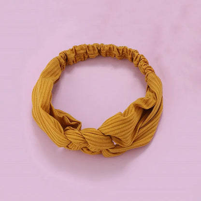 Fashion Solid Color Cloth Hair Band