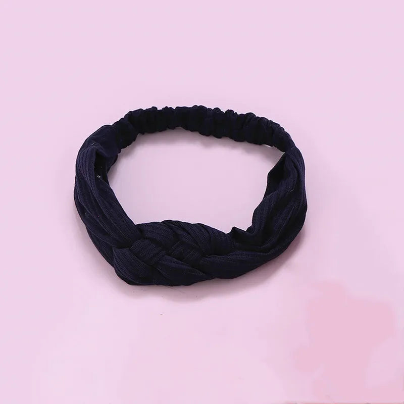 Fashion Solid Color Cloth Hair Band