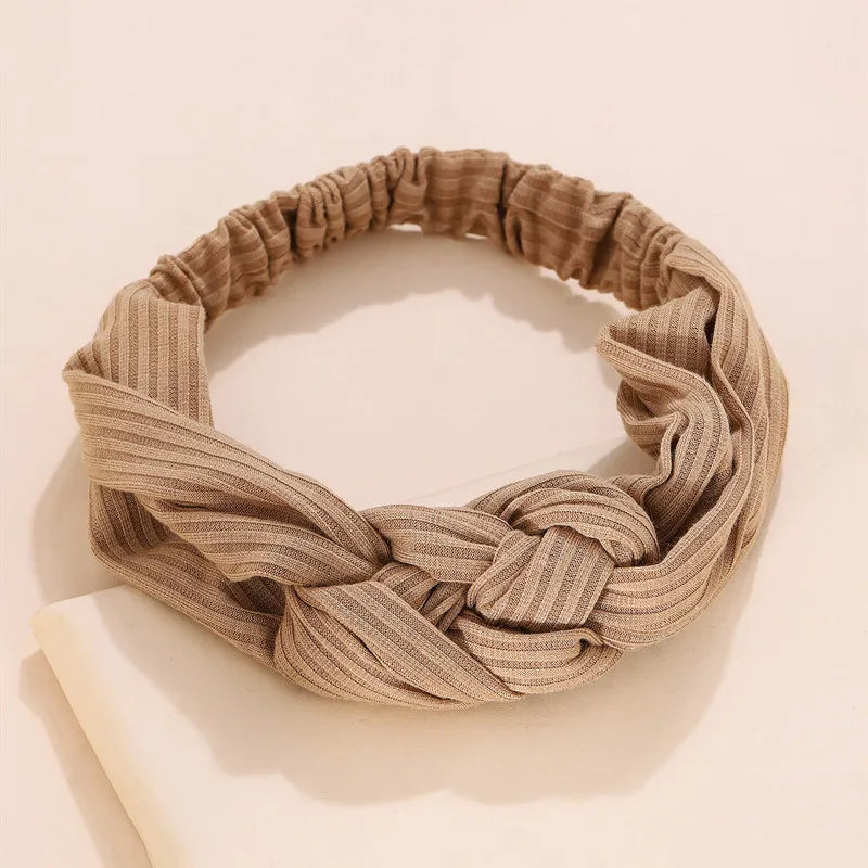 Fashion Solid Color Cloth Hair Band