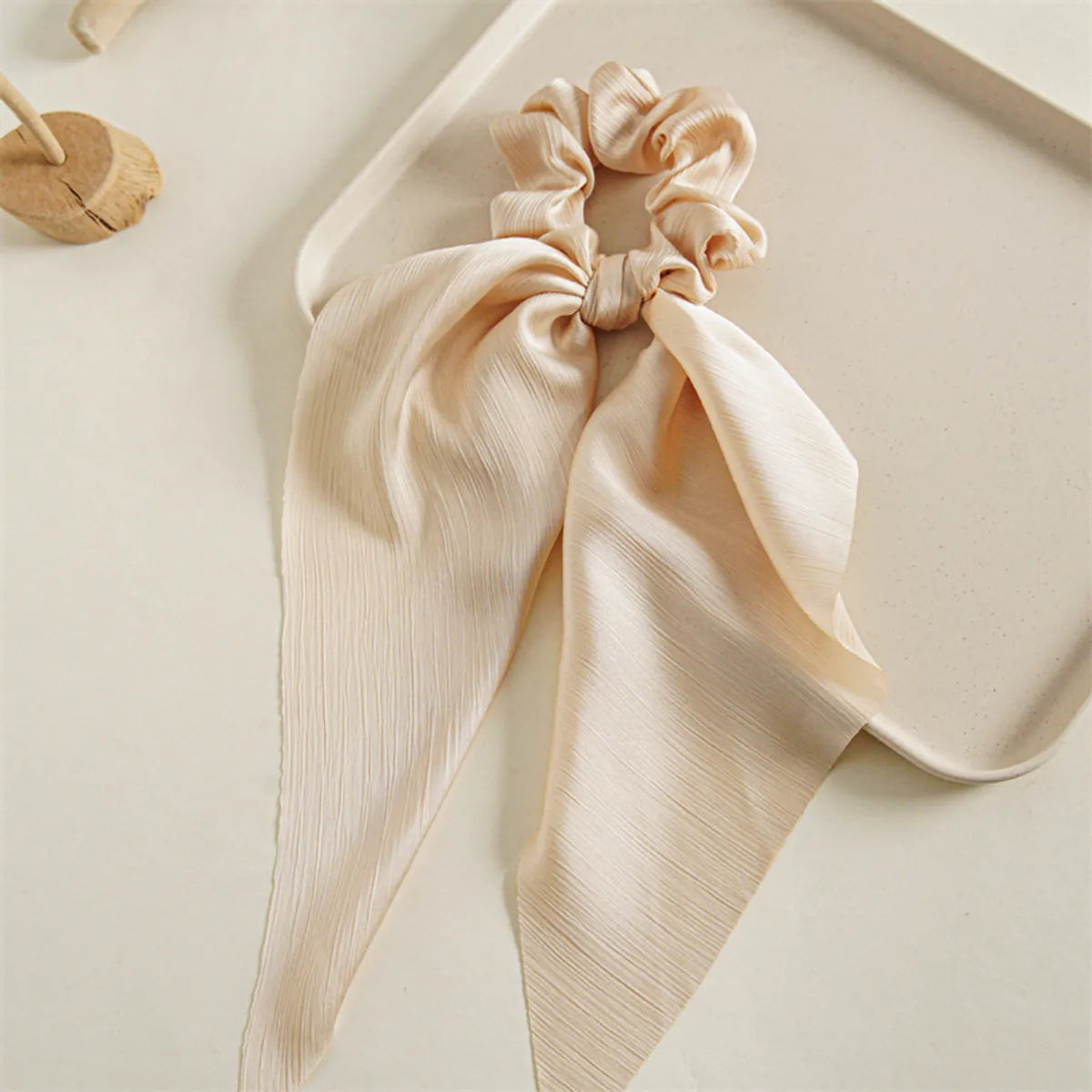 Fashion Solid Color Cloth Hair Tie 1 Piece