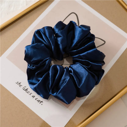 Fashion Solid Color Cloth Handmade Hair Tie 1 Piece