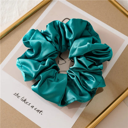 Fashion Solid Color Cloth Handmade Hair Tie 1 Piece