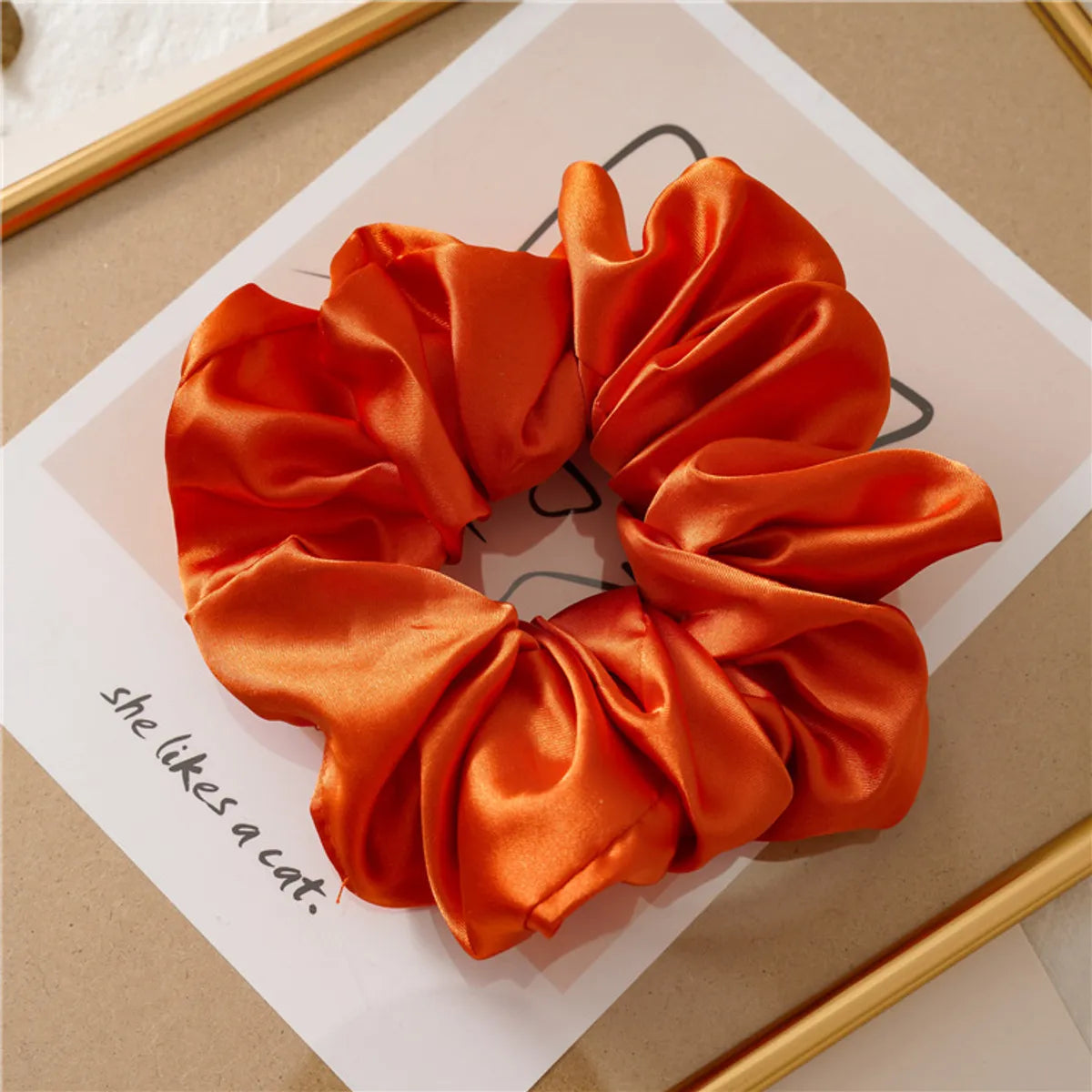 Fashion Solid Color Cloth Handmade Hair Tie 1 Piece