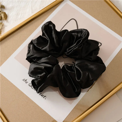 Fashion Solid Color Cloth Handmade Hair Tie 1 Piece