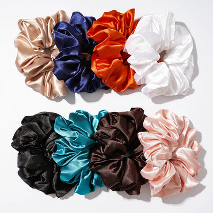 Fashion Solid Color Cloth Handmade Hair Tie 1 Piece