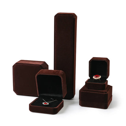 Fashion Solid Color Cloth Jewelry Boxes