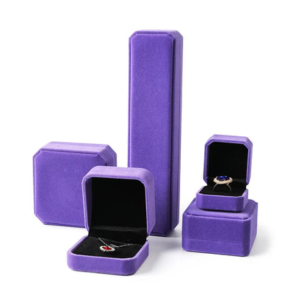 Fashion Solid Color Cloth Jewelry Boxes