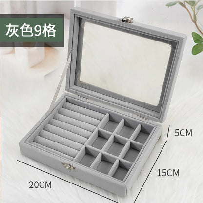 Fashion Solid Color Cloth Jewelry Boxes