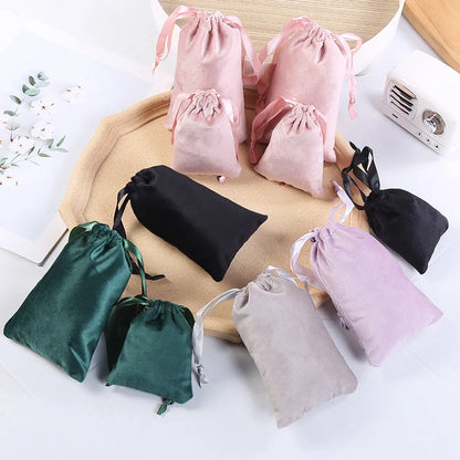 Fashion Solid Color Cloth Jewelry Packaging Bags