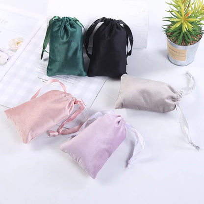 Fashion Solid Color Cloth Jewelry Packaging Bags