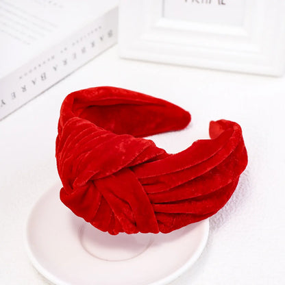 Fashion Solid Color Flannel Hair Band 1 Piece