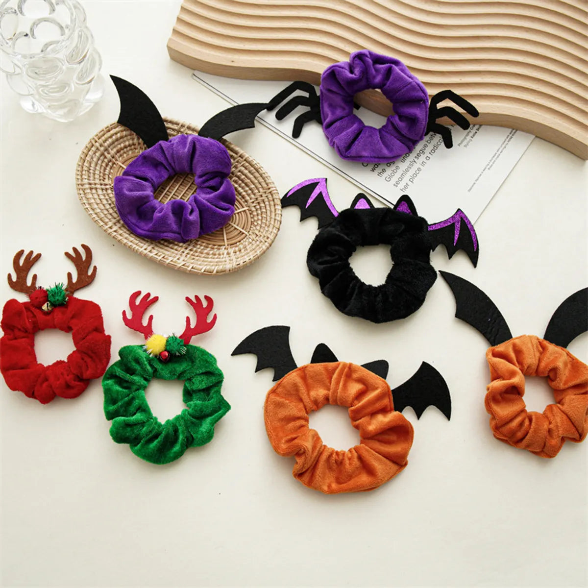 Fashion Solid Color Flannel Hair Tie