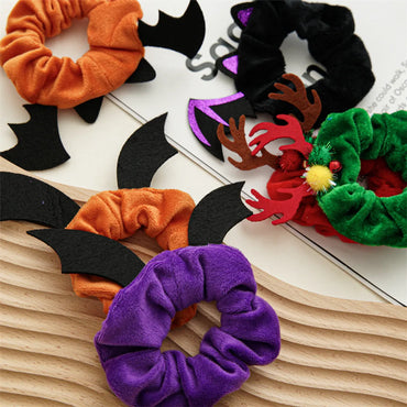 Fashion Solid Color Flannel Hair Tie