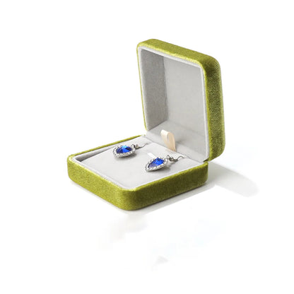 Fashion Solid Color Flannel Jewelry Boxes