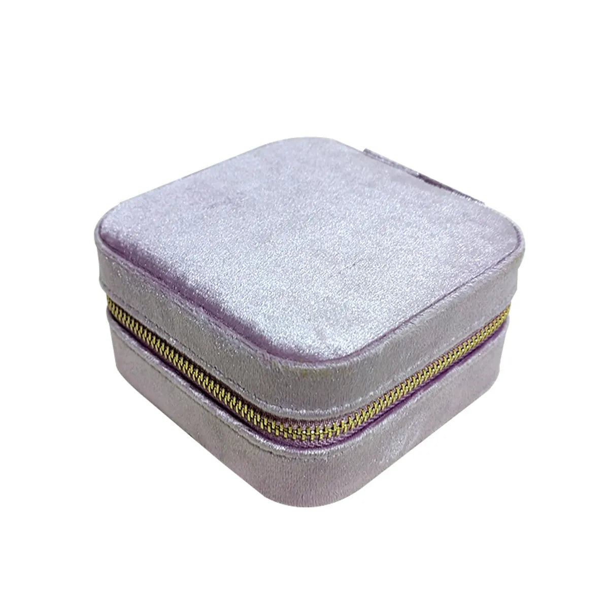 Fashion Solid Color Flannel Jewelry Boxes