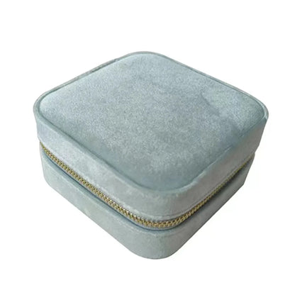 Fashion Solid Color Flannel Jewelry Boxes