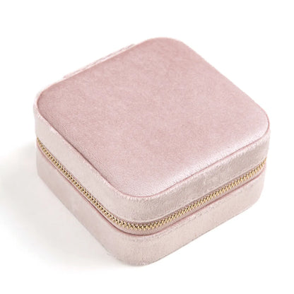 Fashion Solid Color Flannel Jewelry Boxes