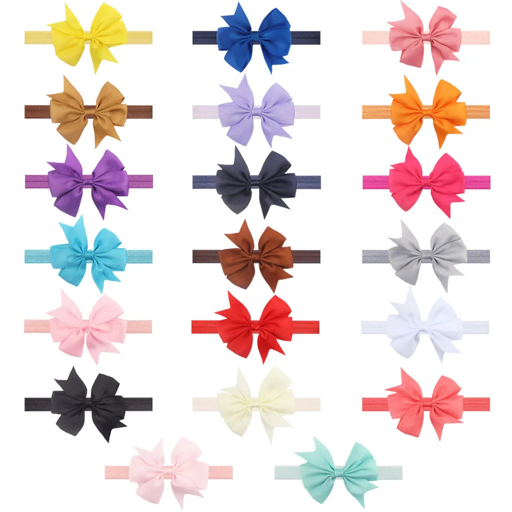 Fashion Solid Color Flower Cloth Hair Band