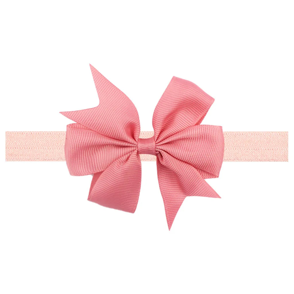 Fashion Solid Color Flower Cloth Hair Band