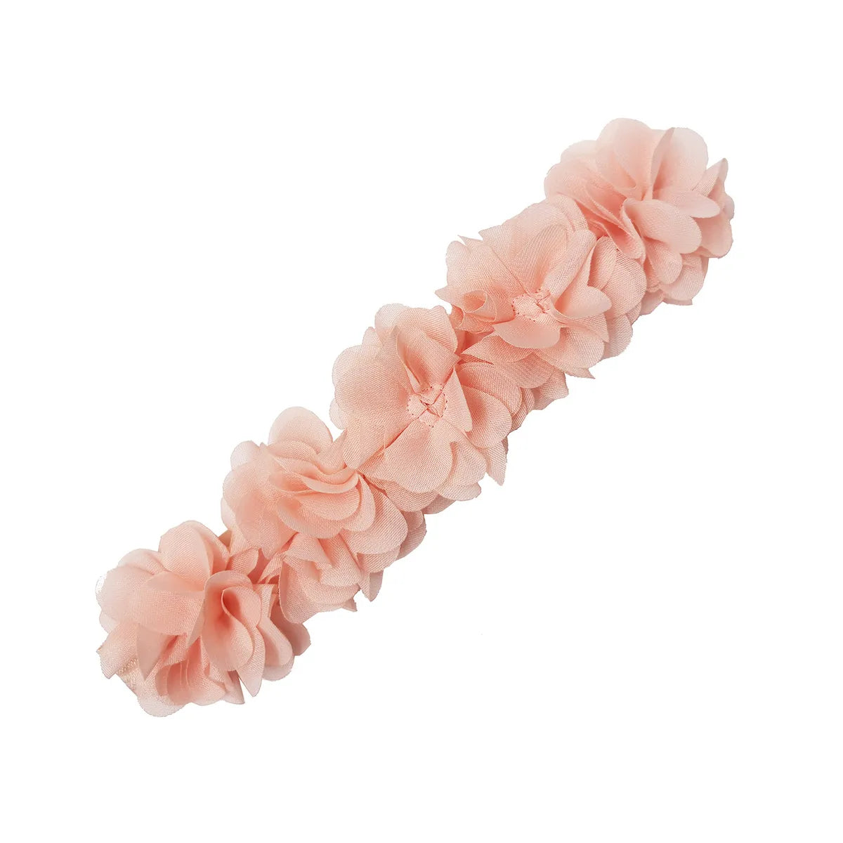 Fashion Solid Color Flower Cloth Pearl Lace Hair Band 1 Piece