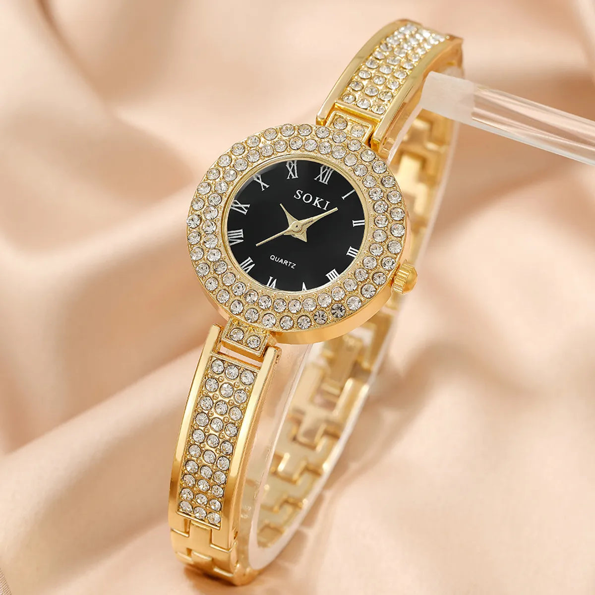 Fashion Solid Color Jewelry Buckle Quartz Women'S Watches