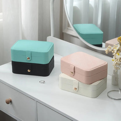 Fashion Solid Color Leather Jewelry Boxes 1 Piece