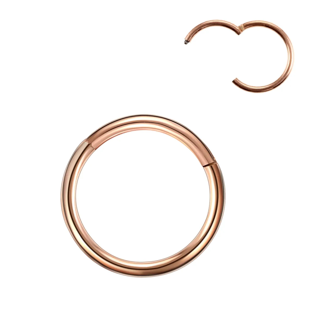 1 Piece Fashion Solid Color Plating Metal Nose Ring