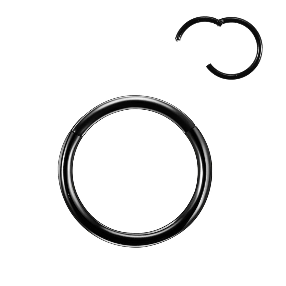 1 Piece Fashion Solid Color Plating Metal Nose Ring