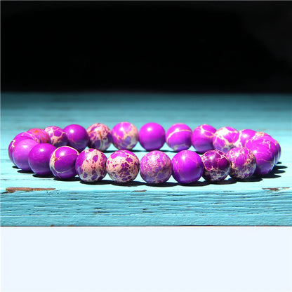 Fashion Solid Color Natural Stone Beaded Bracelets