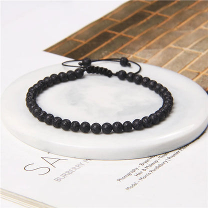 Fashion Solid Color Natural Stone Beaded Bracelets 1 Piece