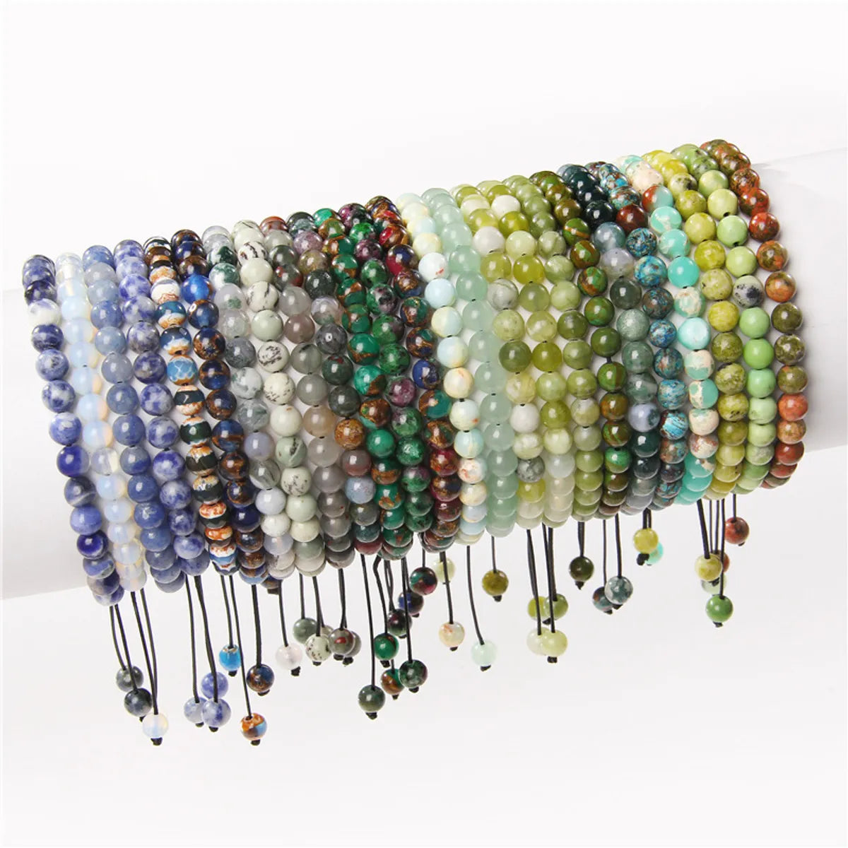 Fashion Solid Color Natural Stone Beaded Bracelets