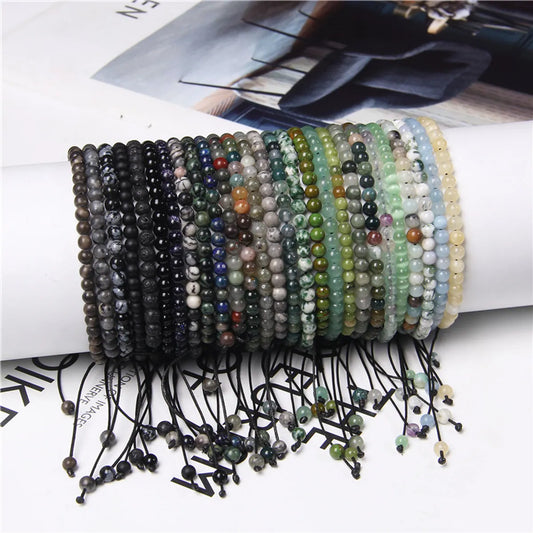 Fashion Solid Color Natural Stone Beaded Bracelets