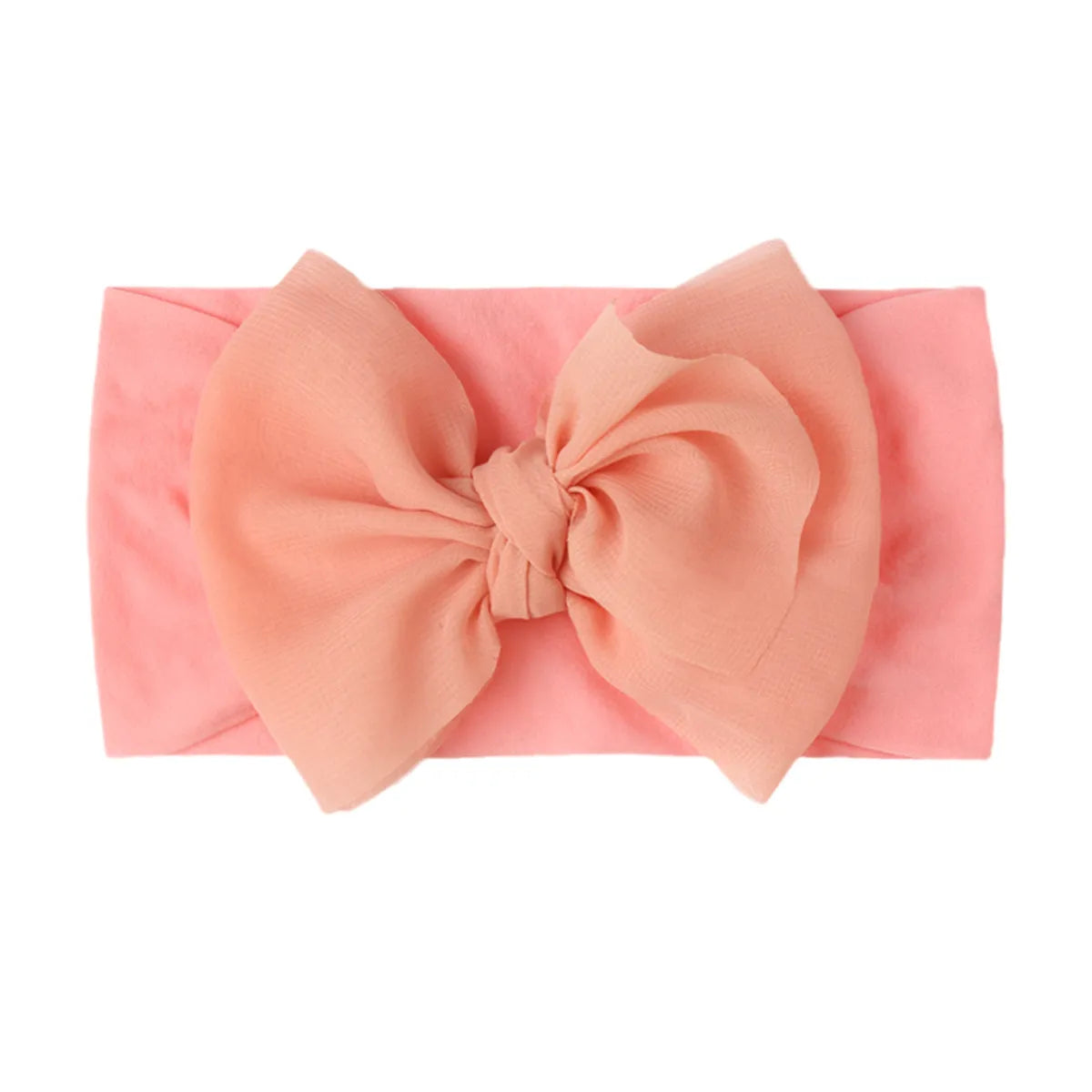 Fashion Solid Color Nylon Bow Knot Hair Band