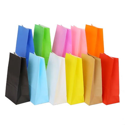 Fashion Solid Color Paper Festival Gift Bags