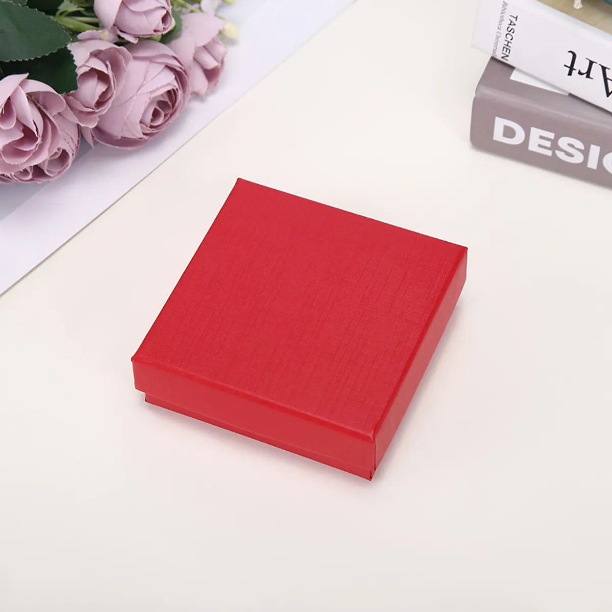 Fashion Solid Color Paper Jewelry Boxes 1 Piece