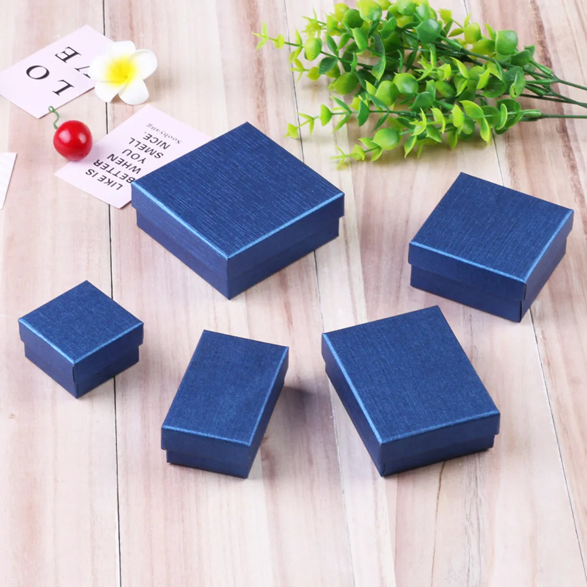 Fashion Solid Color Paper Jewelry Boxes 1 Piece