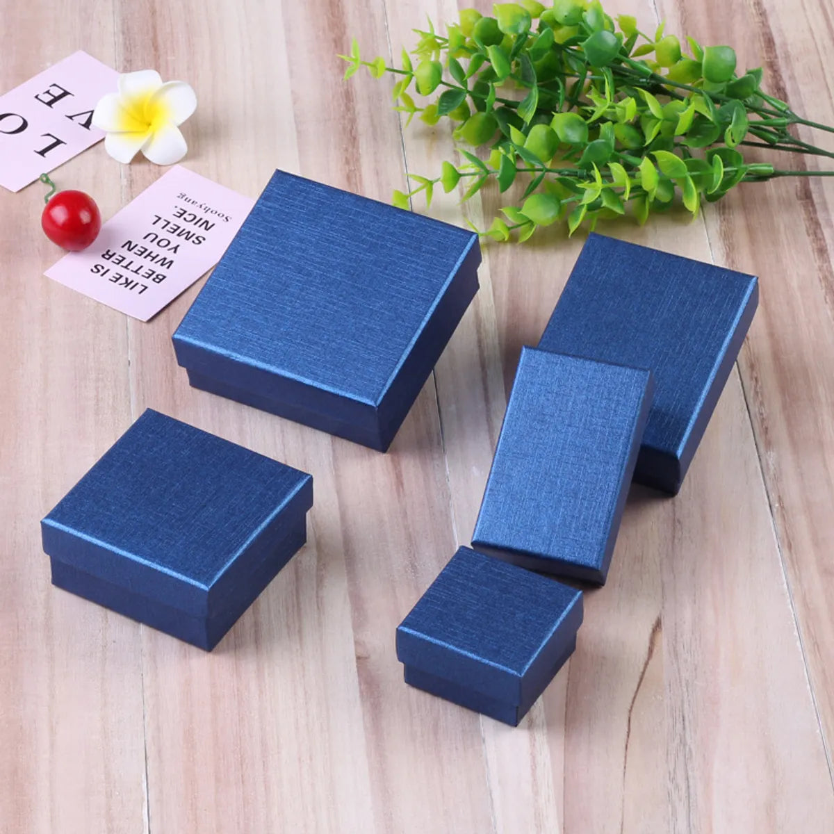 Fashion Solid Color Paper Jewelry Boxes 1 Piece