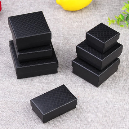 Fashion Solid Color Paper Jewelry Boxes 1 Piece