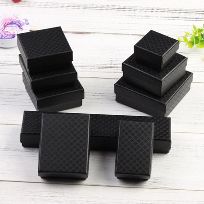 Fashion Solid Color Paper Jewelry Boxes 1 Piece