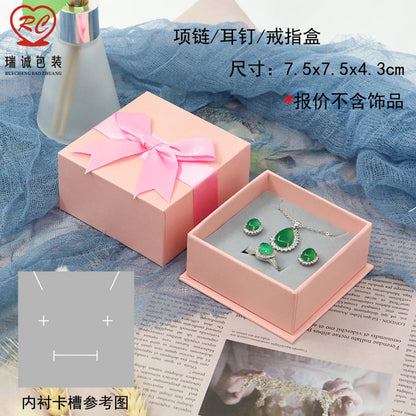 Fashion Solid Color Paper Jewelry Boxes