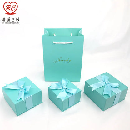 Fashion Solid Color Paper Jewelry Boxes