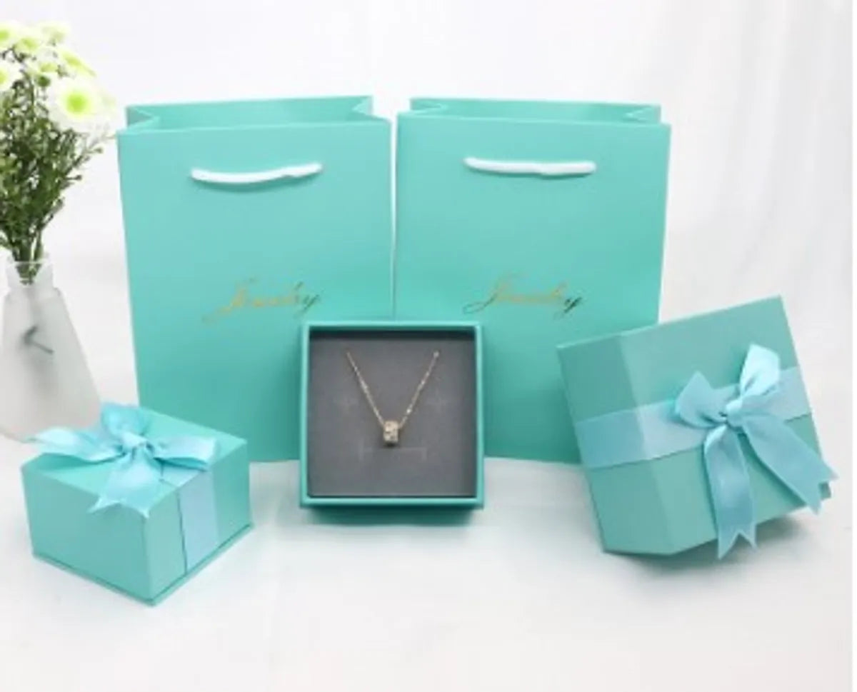 Fashion Solid Color Paper Jewelry Boxes