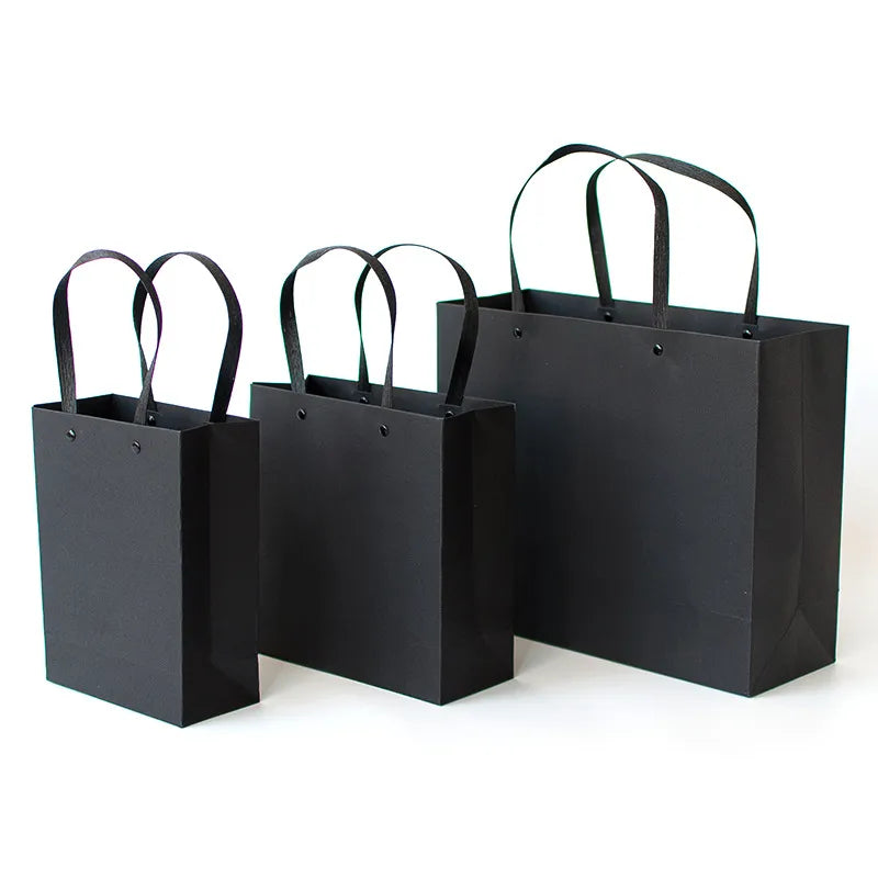 Fashion Solid Color Paper Festival Gift Bags