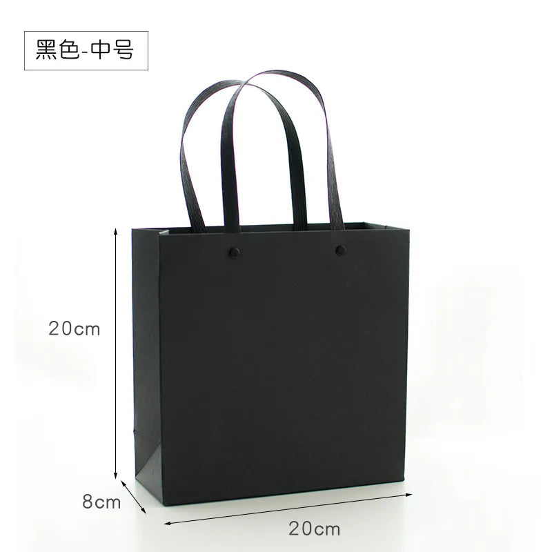 Fashion Solid Color Paper Festival Gift Bags