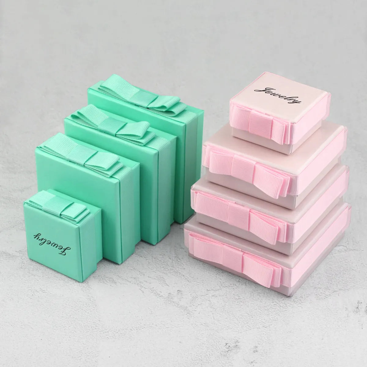 Fashion Solid Color Plastic Valentine'S Day Jewelry Boxes