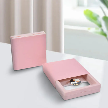 Fashion Solid Color Plastic Paper Jewelry Boxes